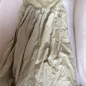 Urban Revivo Long Sage Green Skirt